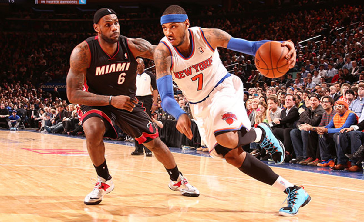 Carmelo Anthony has been a No. 1 option his entire career, but never in a position to contend for a title.